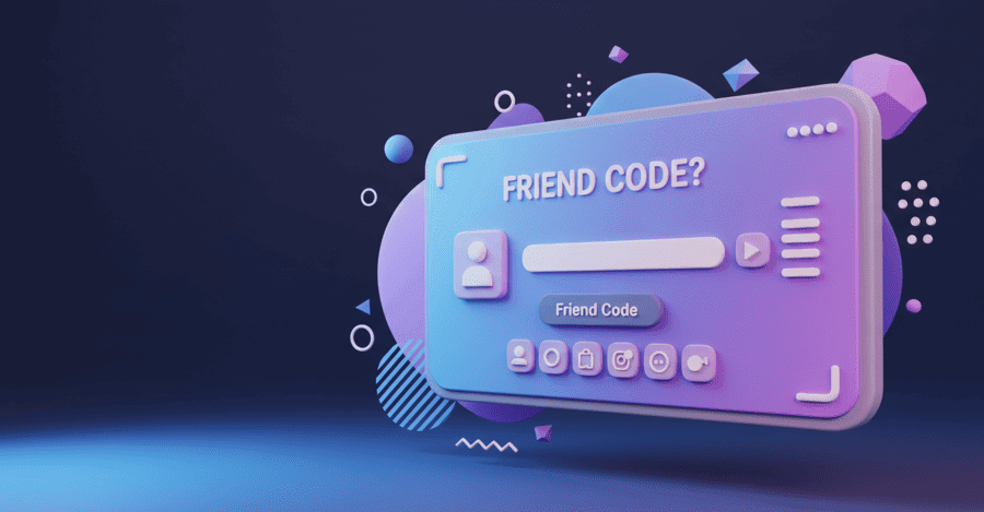 Friend Code Interface Background